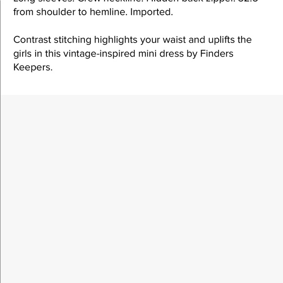 NWOT! Finders Keepers Levitation Mini Dress - Picture 7 of 13
